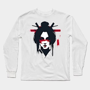 Geisha Kabuki Long Sleeve T-Shirt